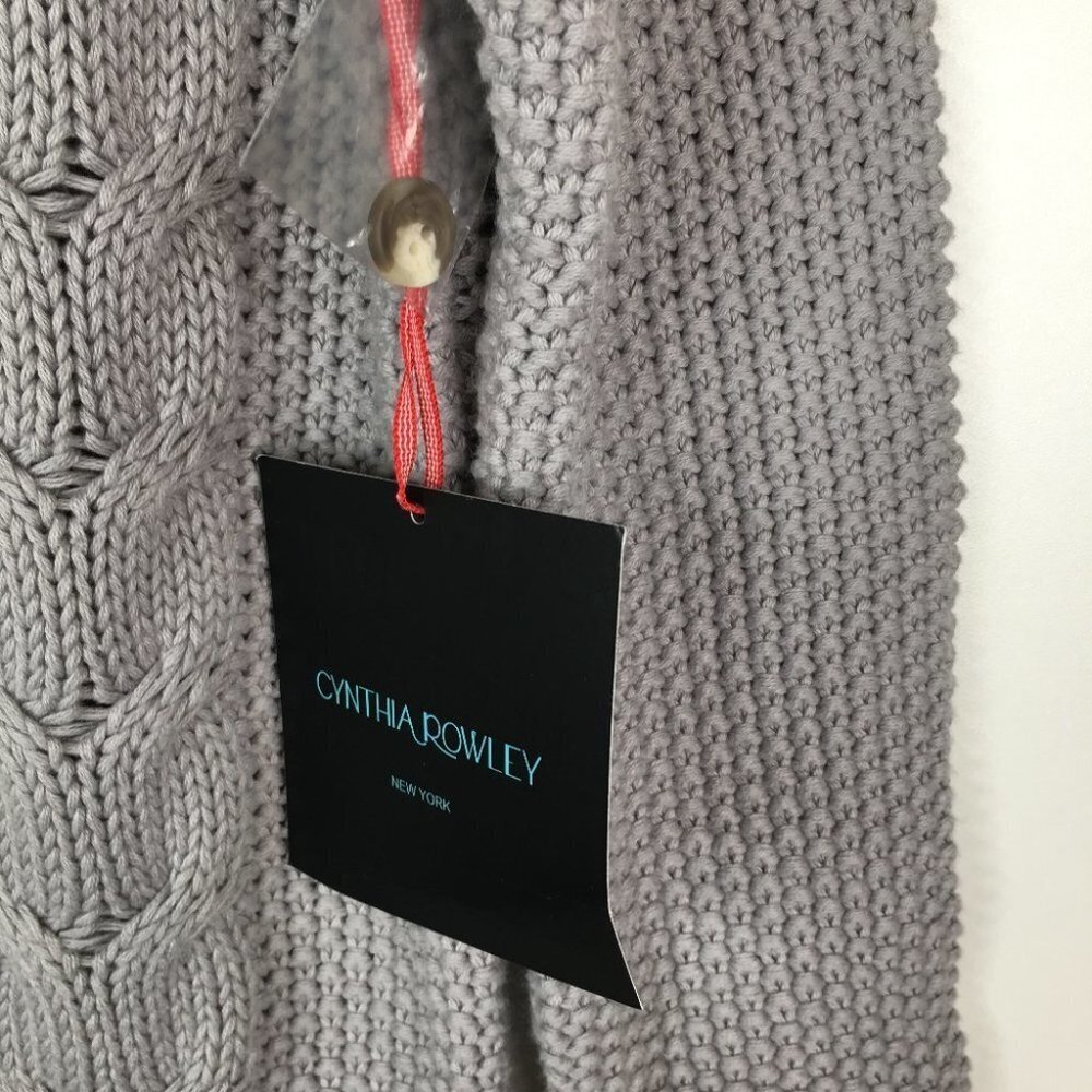 Cynthia Rowley Chunk Knit Button Back Sweater - Picture 4 of 11